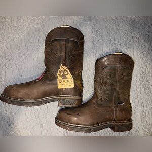 Rocky Dark Brown Leather Boots